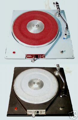 Russco Turntables - Slip Pad on top in red